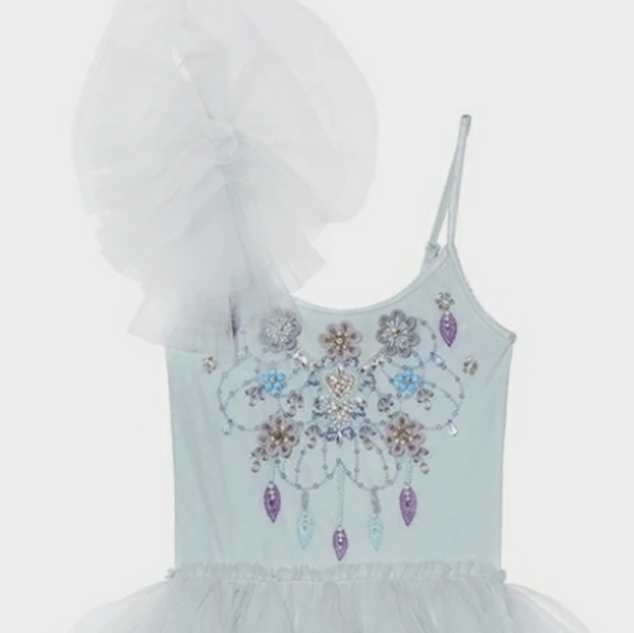 TTDM tutu du monde tulle ruffle long dress 8 9 10 11 - Picture 3 of 6